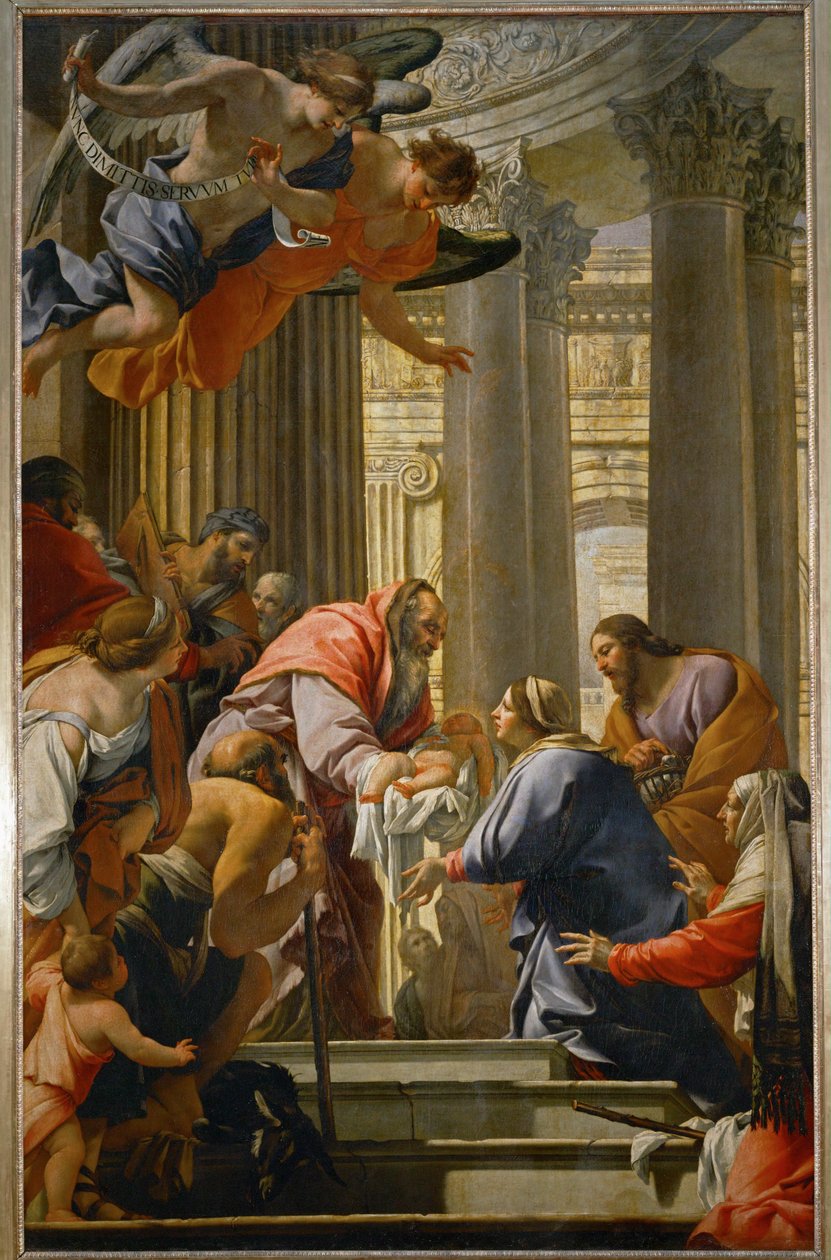 Die Darstellung im Tempel von Simon Vouet