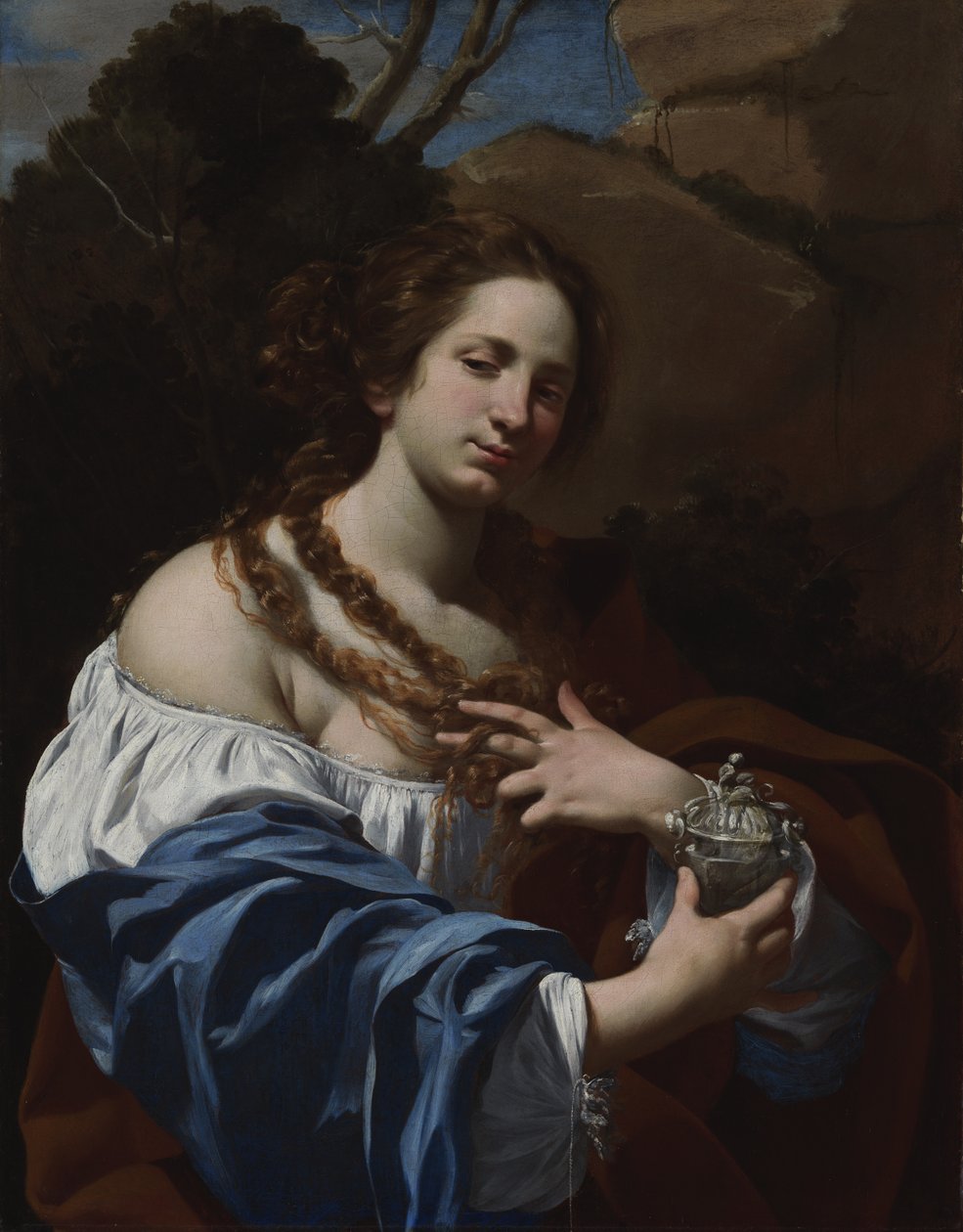 Virginia da Vezzo, die Frau des Künstlers, als Magdalena von Simon Vouet