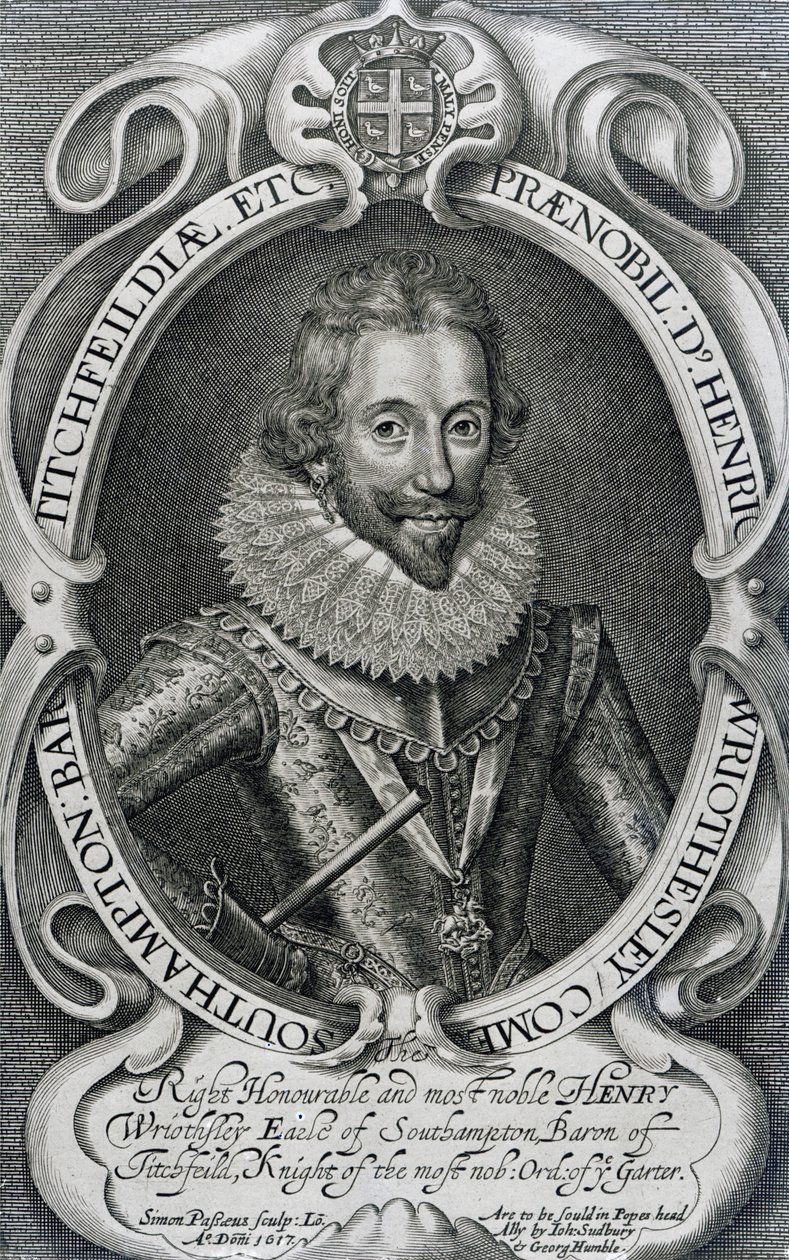 Henry Wriothesley, 3. Earl of Southampton, 1617 von Simon de Passe