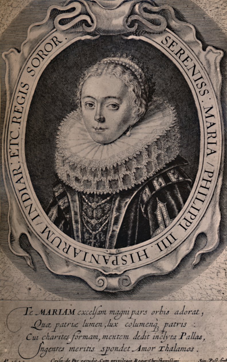 Maria Anna, Königin von Böhmen und Ungarn, 17. Jahrhundert, 1894 von Simon de Passe
