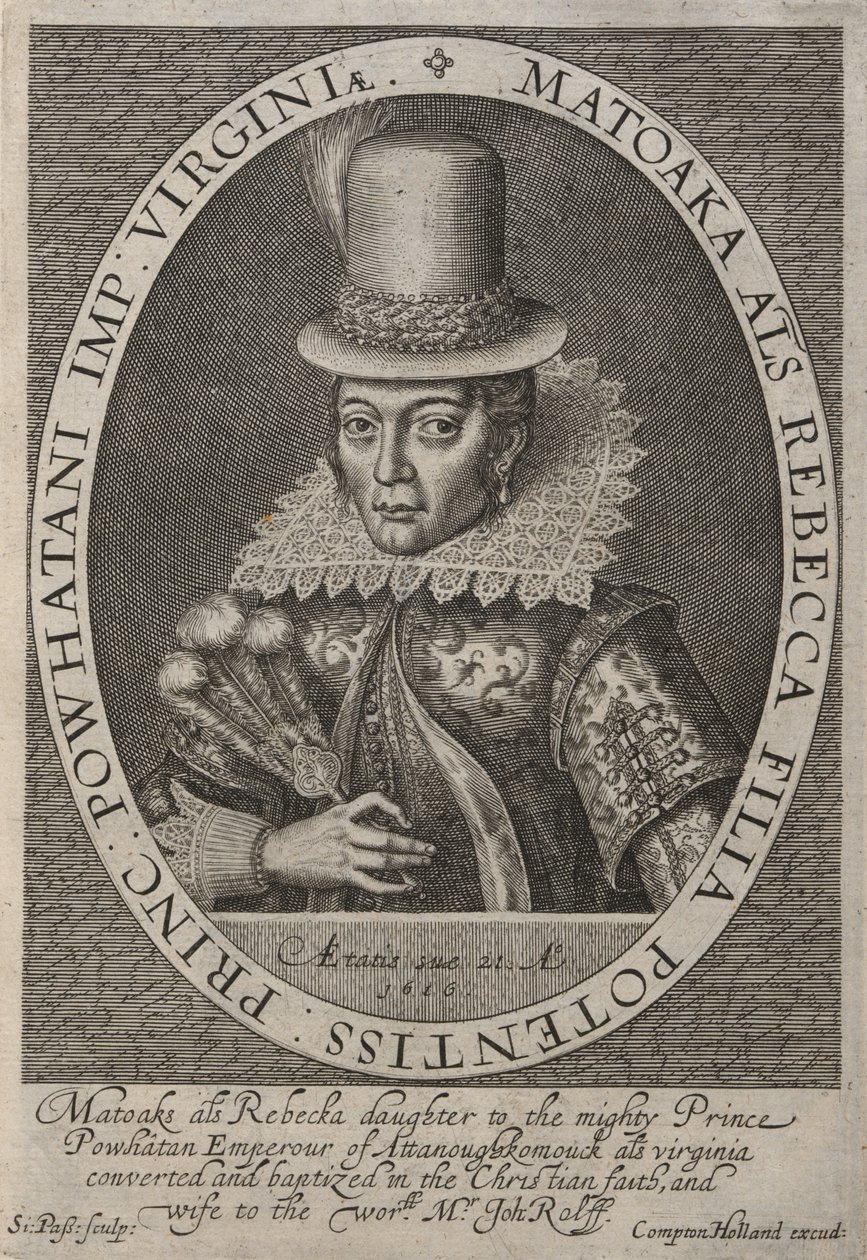 Pocahontas von Simon de Passe
