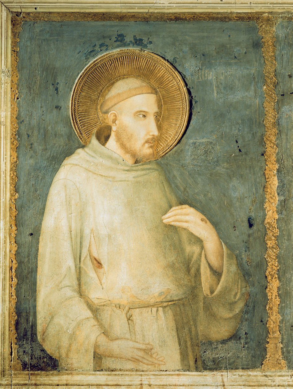 Heiliger Franziskus, 1318 von Simone Martini: Kunstdruck