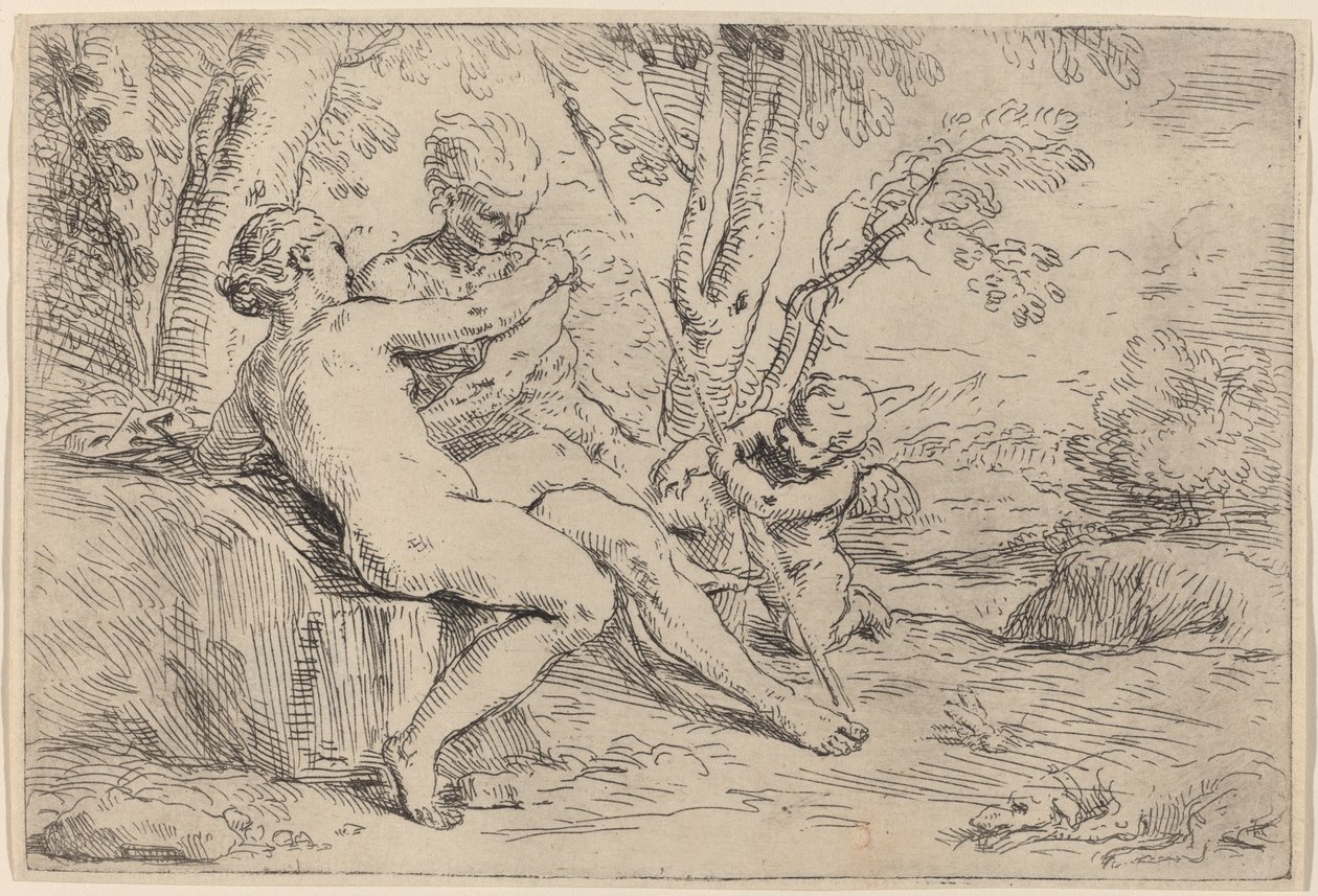 Venus und Adonis von Simone Cantarini