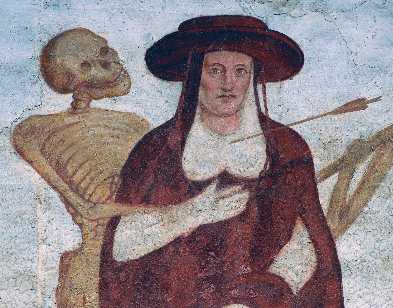 Der Kardinal und der Tod (Detail) von Simone II Baschenis