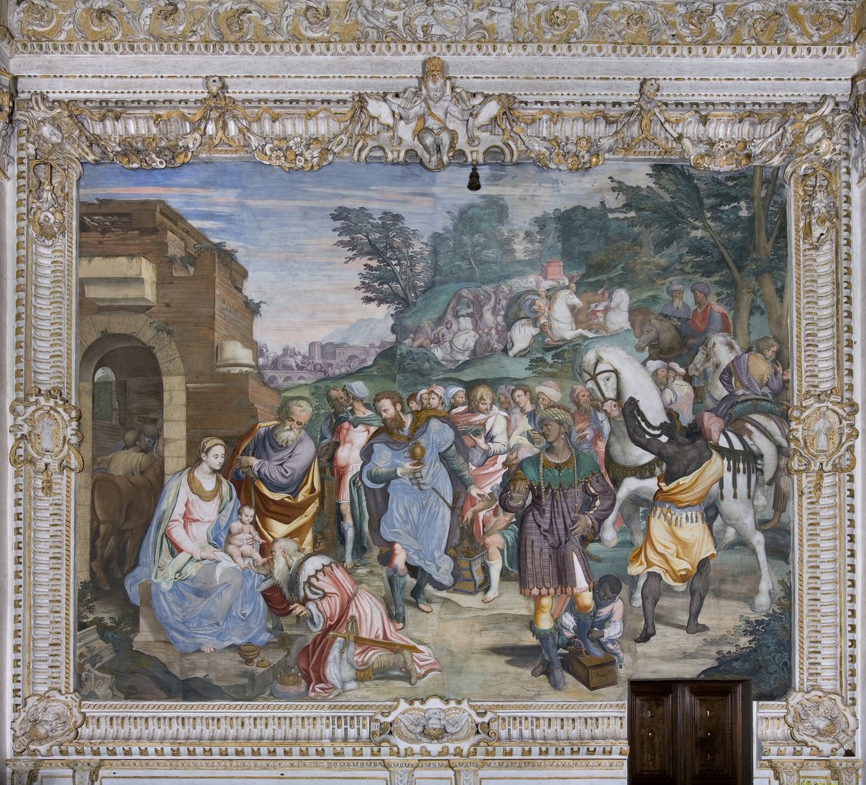 Anbetung der Könige, Presbyterium von Simone Veneziano Peterzano