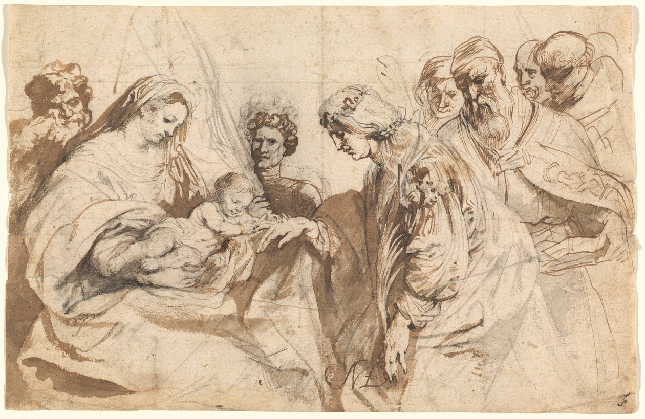 Die mystische Hochzeit der Heiligen Katharina von Sir Anthony van Dyck