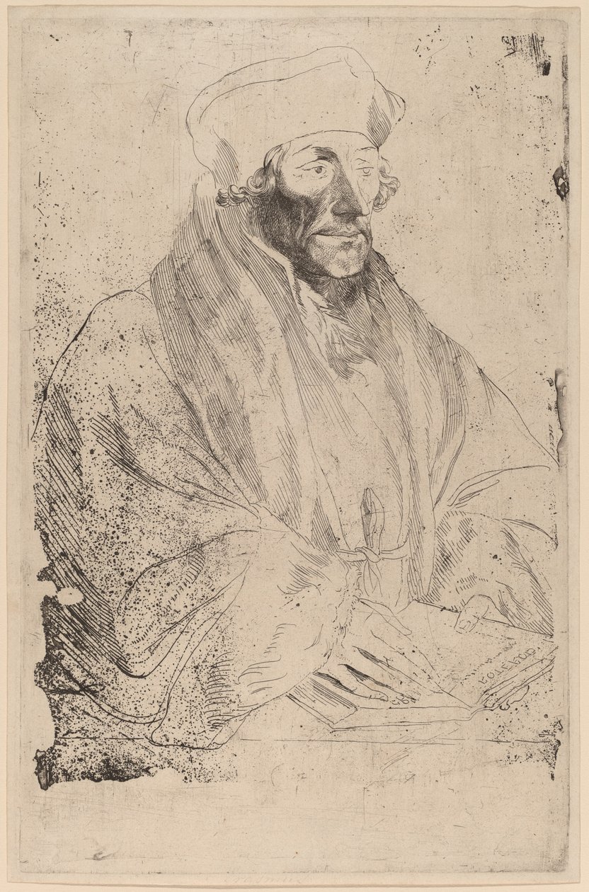 Erasmus von Rotterdam von Sir Anthony van Dyck after Hans Holbein the Younger