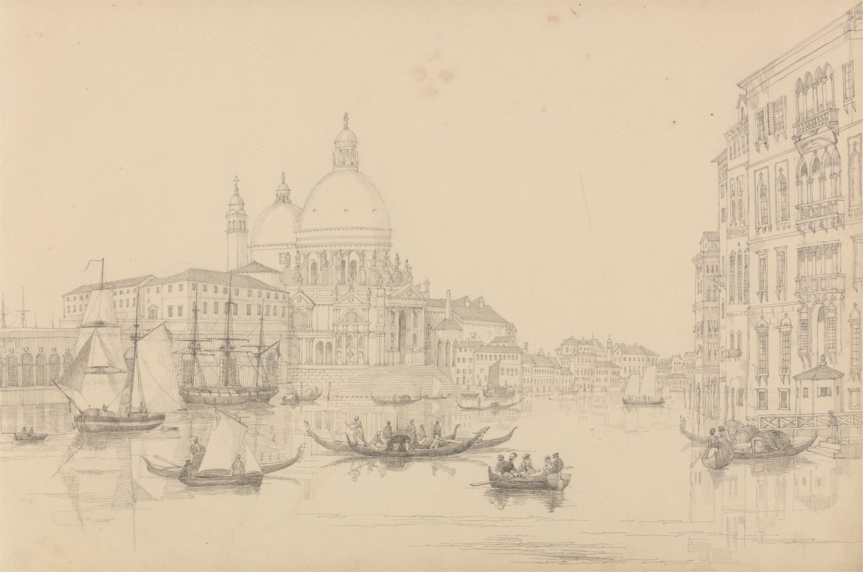 Album mit 30 Ansichten in Tirol und Italien: Die Kirche Santa Maria della Salute 10. Nov. 1840 von Sir Charles D