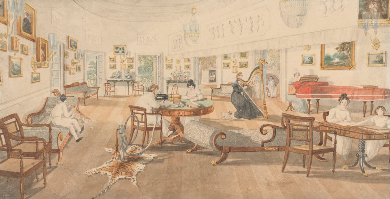 Das Sommerzimmer im Haus des Künstlers in Patna von Sir Charles D