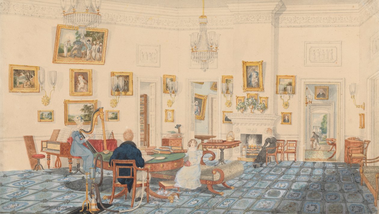 Das Winterzimmer im Haus des Künstlers in Patna von Sir Charles D
