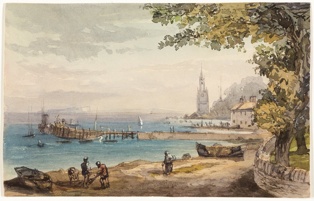 Blick vom Hotel Swanaze, Indien von Sir Charles D