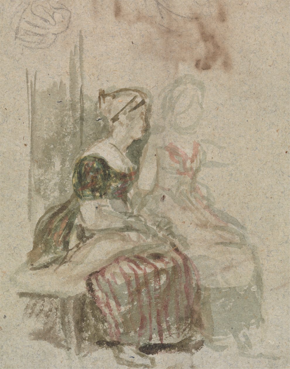 Studie für "Die Penny-Hochzeit" von Sir David Wilkie
