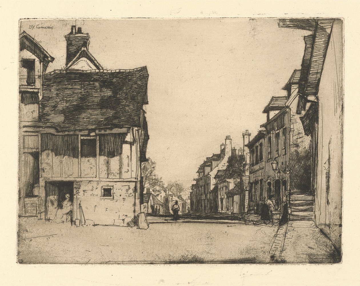 R. 359. Ein normannisches Dorf von Sir David Young Cameron