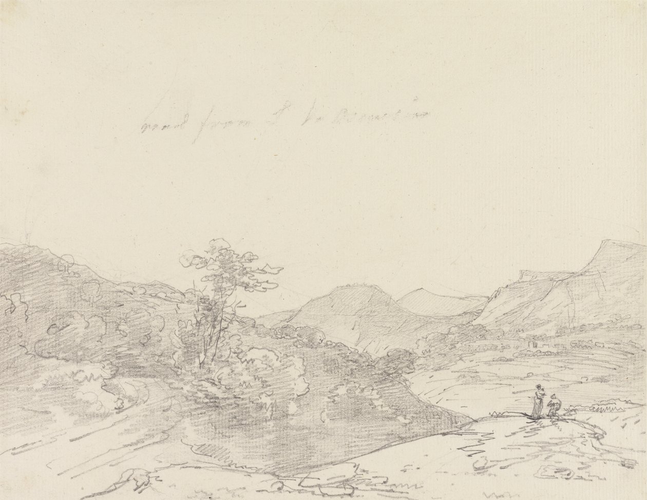 Zwischen Llangollen und Oswestry von Sir George Howland Beaumont seventh Baronet