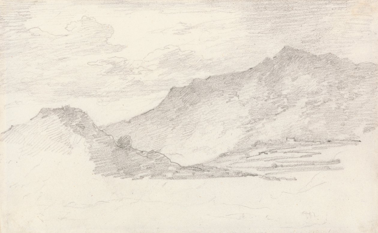 Hügel-Skizze von Sir George Howland Beaumont seventh Baronet