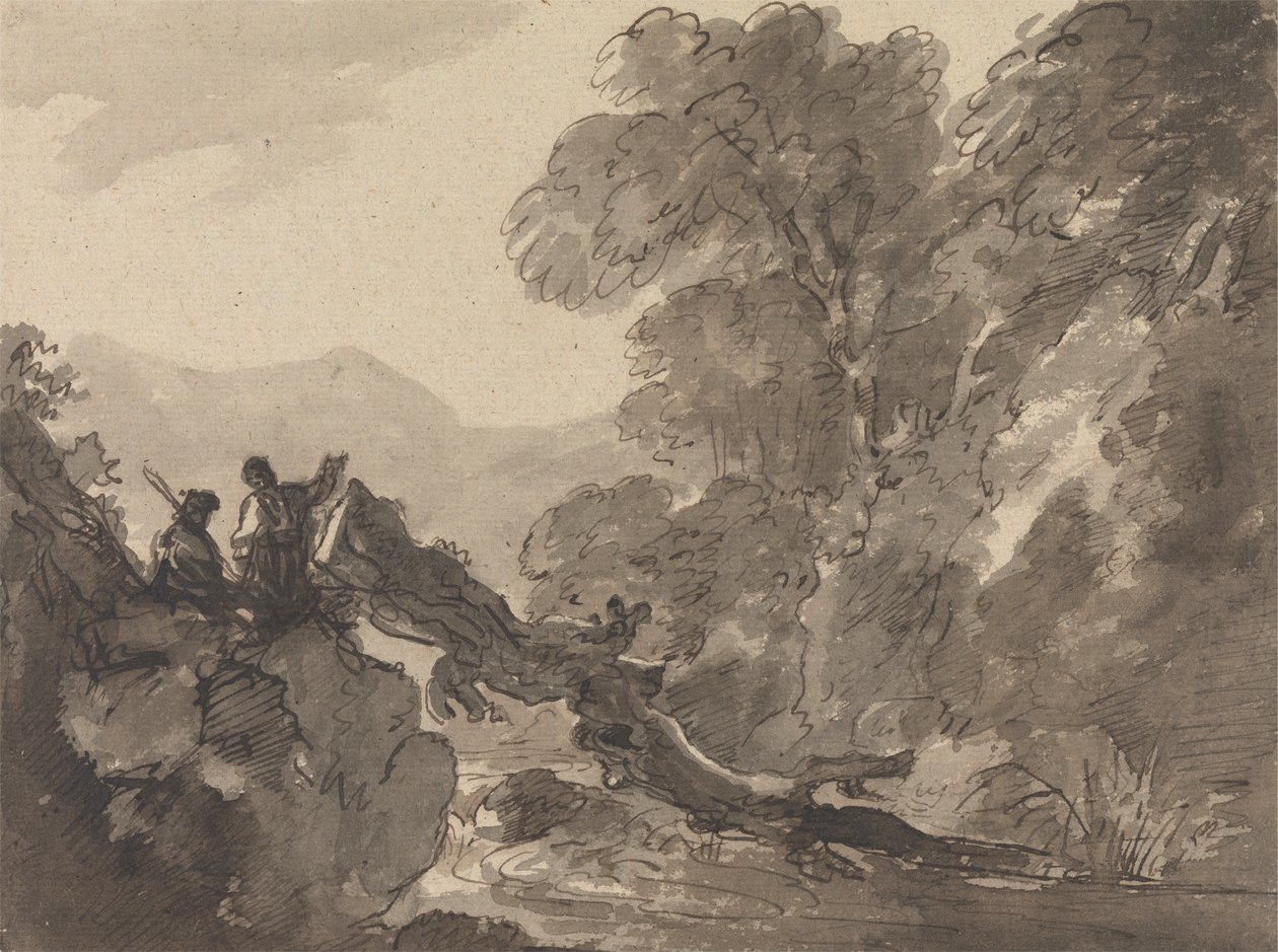 Romantische Landschaft von Sir George Howland Beaumont seventh Baronet