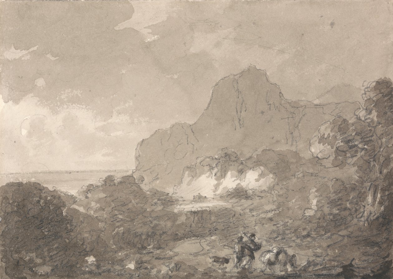 Blick auf die Küste Italiens von Sir George Howland Beaumont seventh Baronet