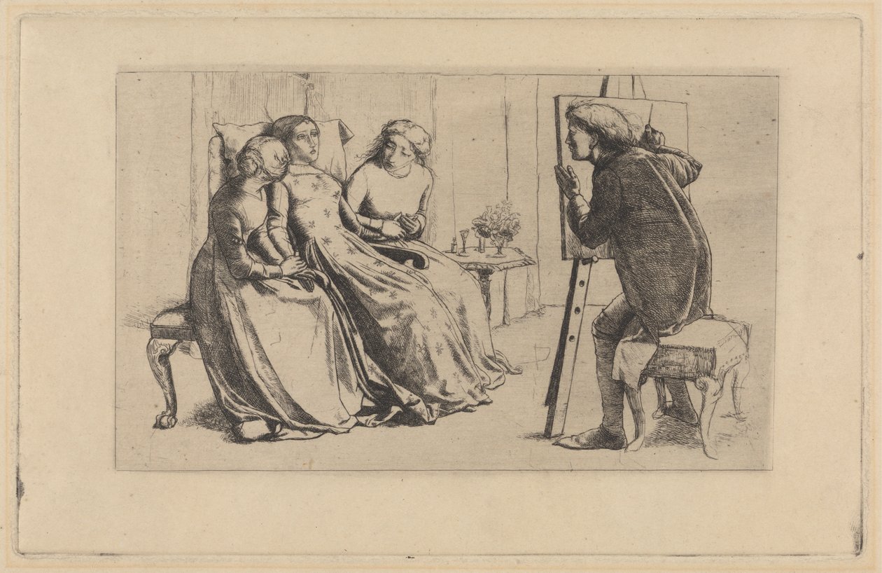 Die heilige Agnes der Fürbitte von Sir John Everett Millais