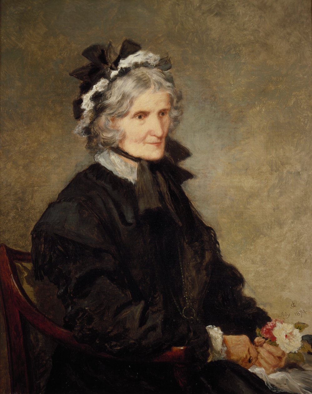 Porträt der Mutter des Künstlers, 1874 von Sir John Gilbert