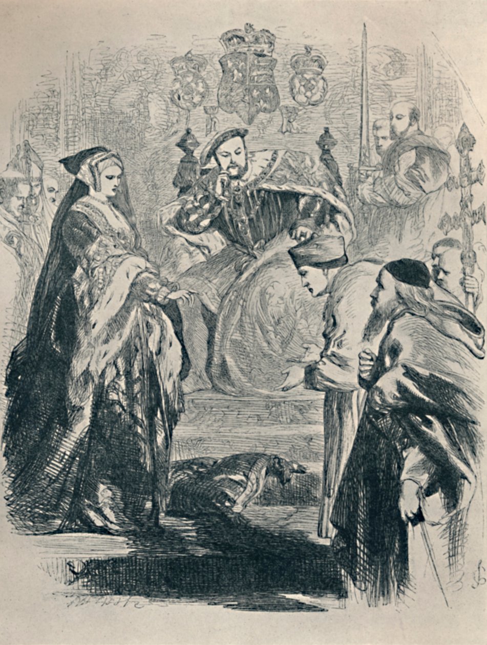 Königin Katharina: Lord Kardinal, -Zu Ihnen spreche ich.., um 1890, 1923 von Sir John Gilbert