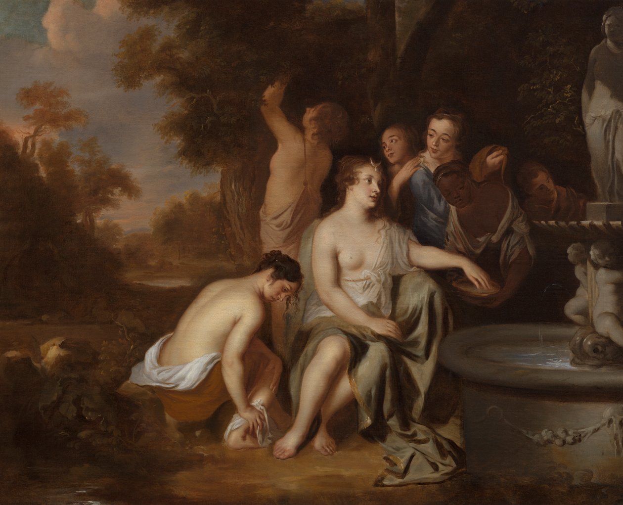 Diana und ihre Nymphen an einem Brunnen von Sir Peter Lely