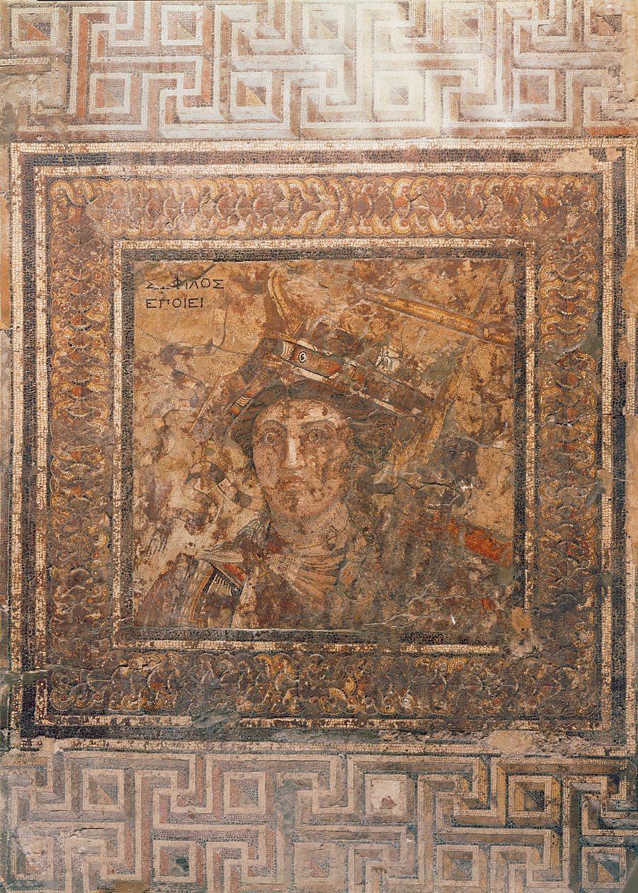 Personifikation der Stadt Alexandria (Mosaik) von Sophilos