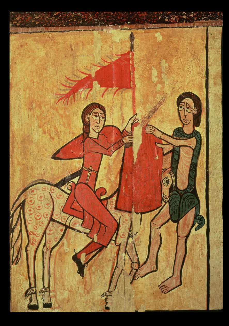 St. Martin und der Bettler (Detail) von Spanish School