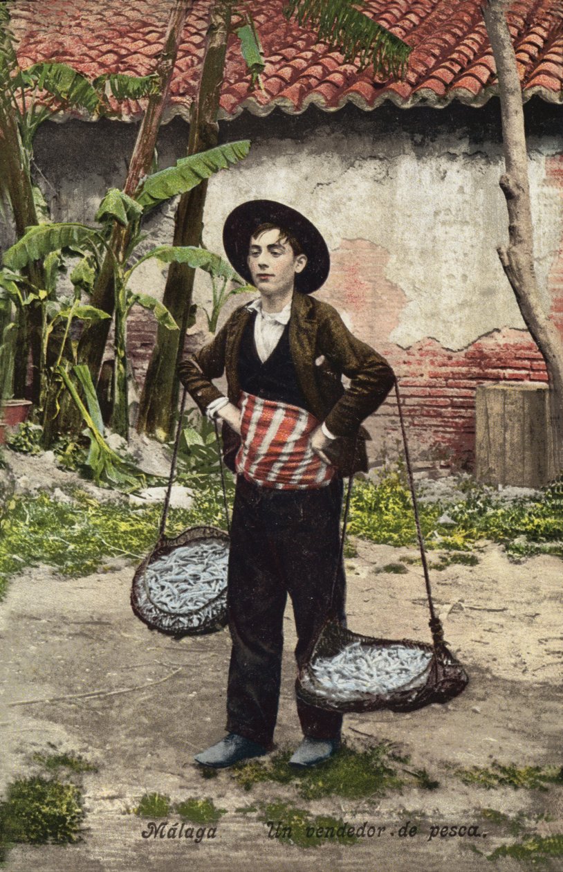 Fischverkäufer, Malaga, Spanien von Spanish Photographer