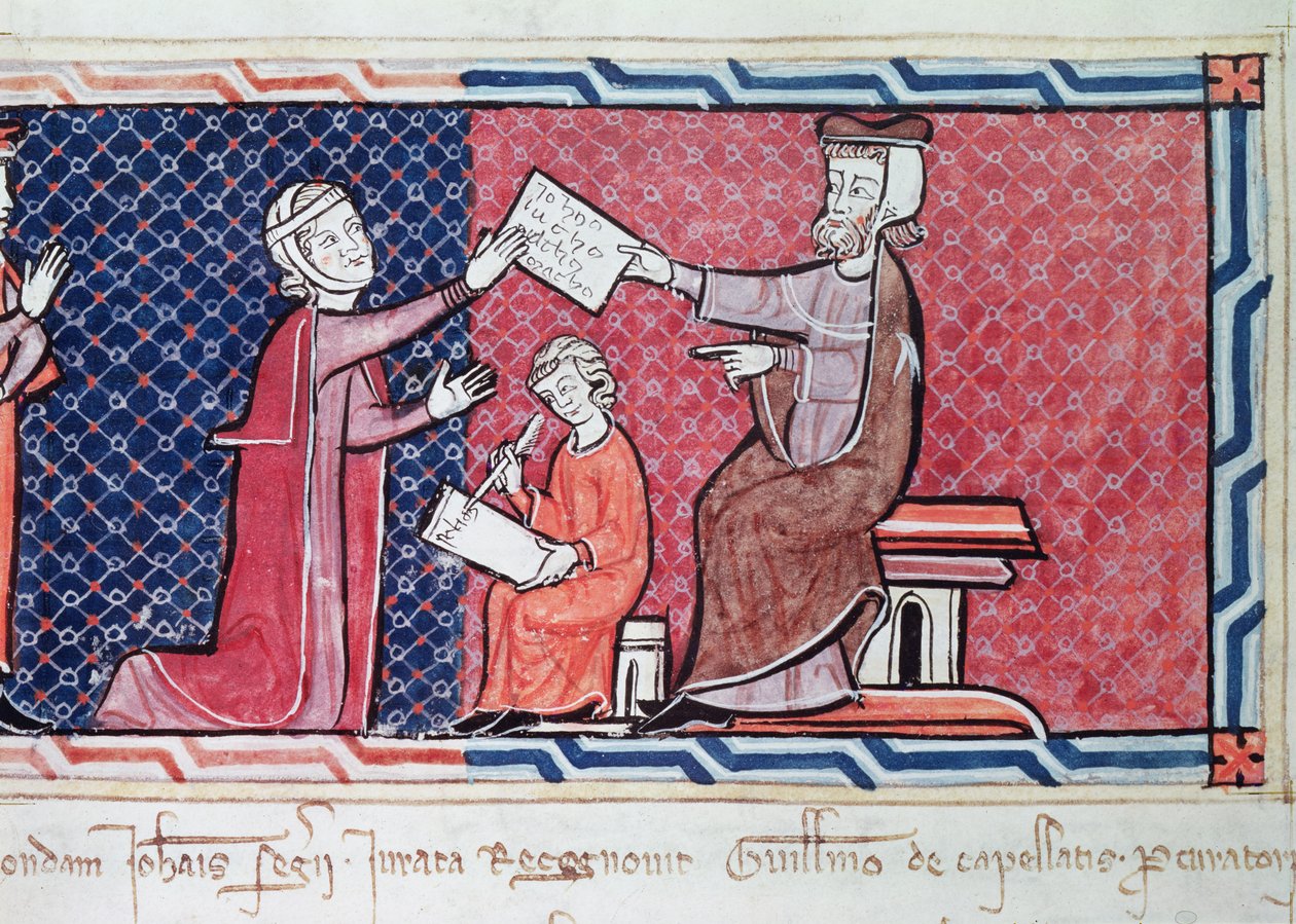 Eine Frau schwört vor König Jakob I. von Mallorca (Detail) von Spanish School