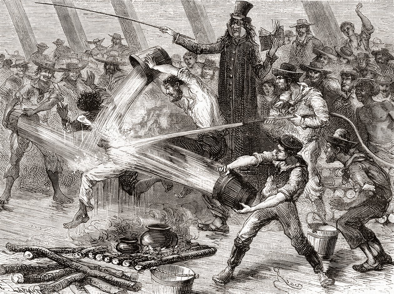 Eine Äquatortaufe an Bord der Simon Bolivar von Spanish School
