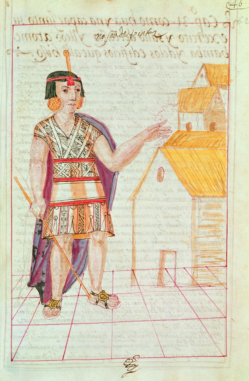 Illustration aus 'Historia y Genealogia Real de los Reyes Incas del ...