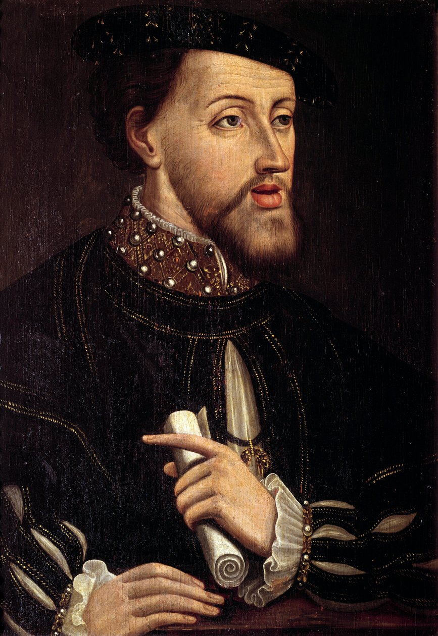 Porträt von Karl V., Kaiser von Deutschland von Spanish School