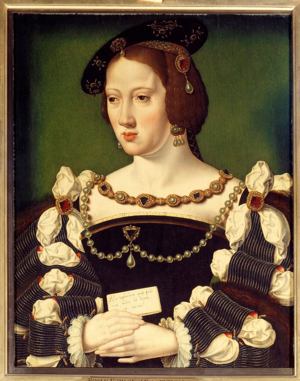 Porträt von Eleonore von Habsburg, Erzherzogin von Österreich (1498-1558), Königin von Frankreich, Ehefrau von König Franz I von Spanish School