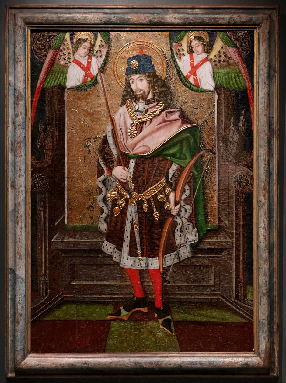 Heiliger Sebastian. Ursprung Pfarrkirche von Piedratajada (Zaragoza). 15. Jahrhundert von Spanish School