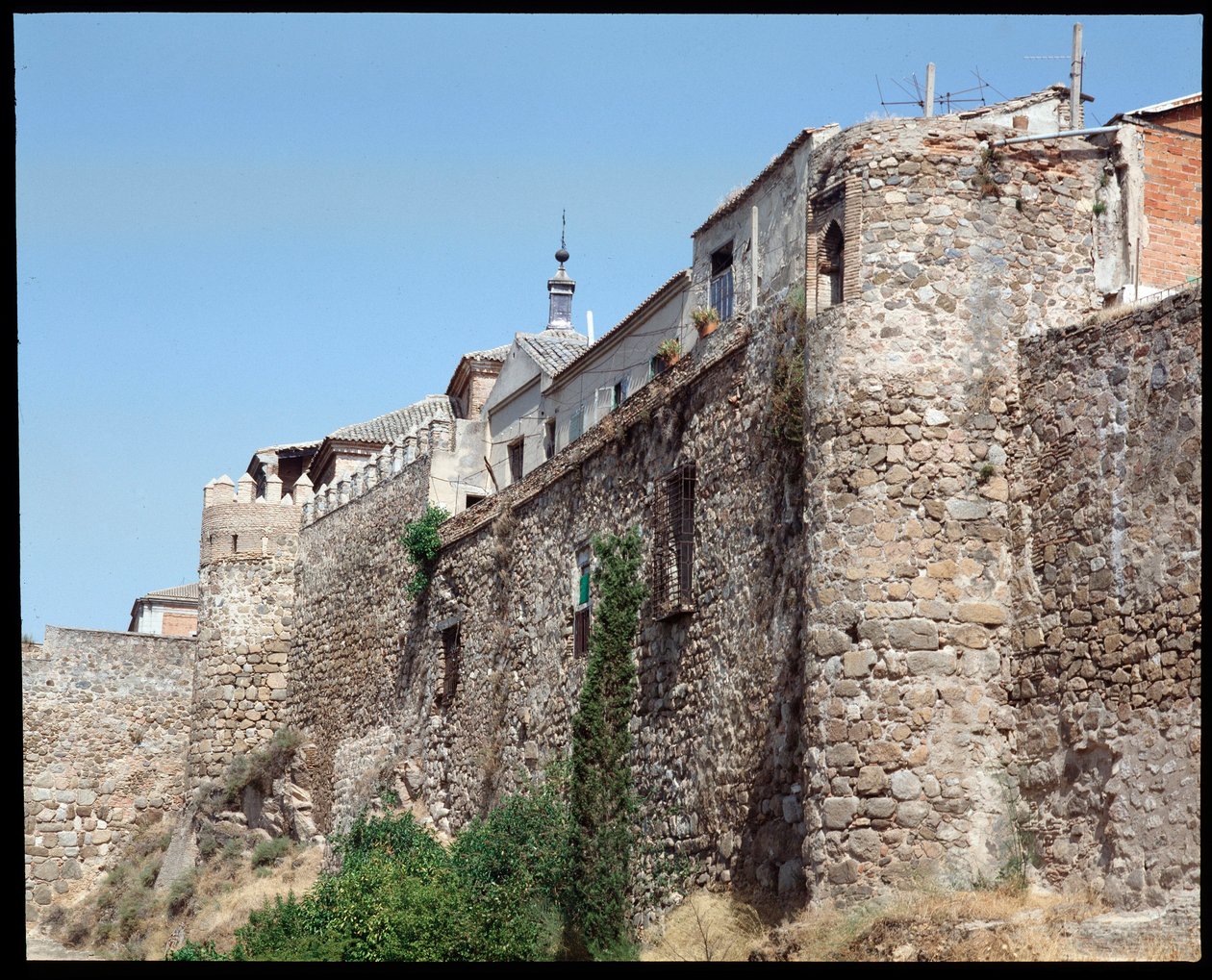 Ansicht der Mauern, Toledo Spanien von Spanish School