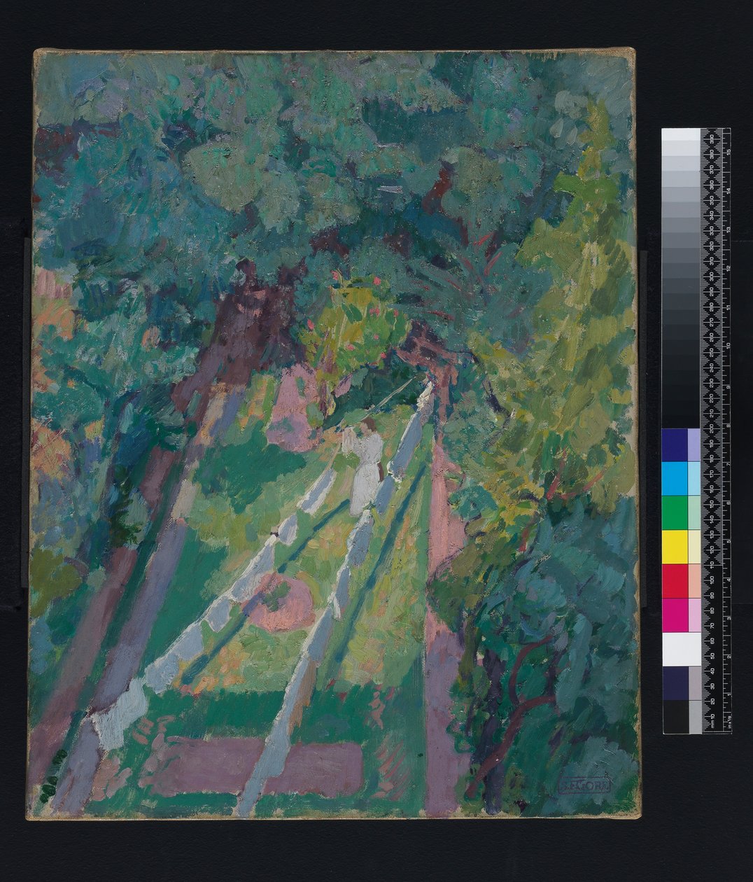 Ein Blick aus dem Fenster in der Cambrian Road 6, Richmond von Spencer Frederick Gore