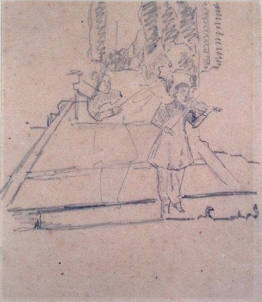 Die Musiker am Rampenlicht, ca. 1910 von Spencer Frederick Gore