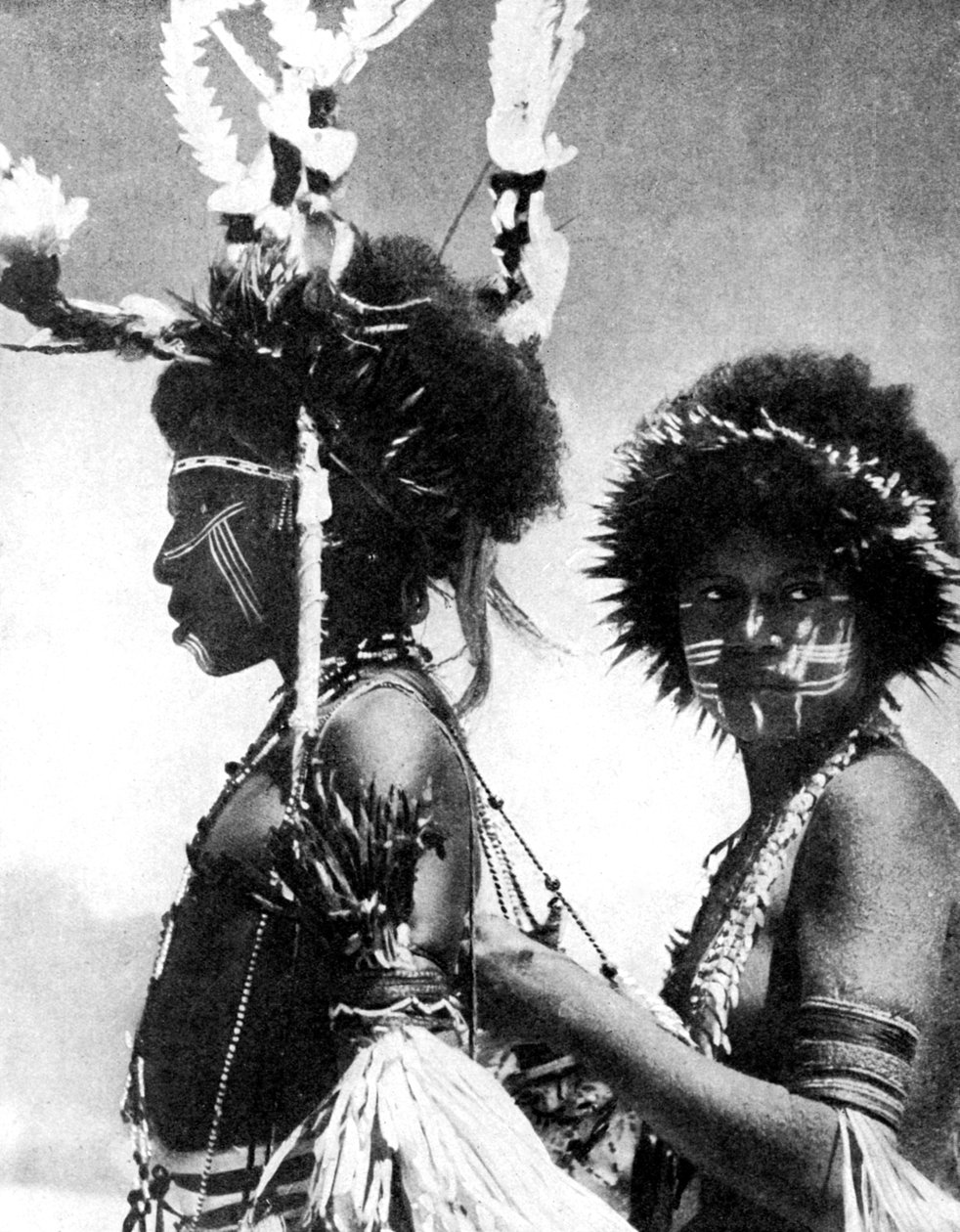 Bemalte Krieger, Papua-Neuguinea, 1936 von Sport and General