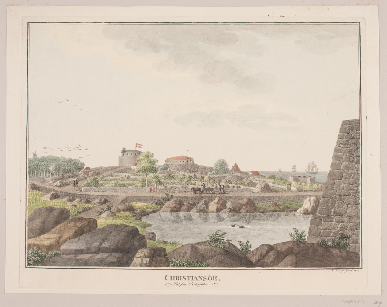 Christiansø. Von der Westseite gesehen von Søren L. Lange