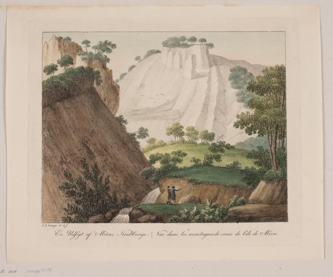 Ein Blick auf die Kreidefelsen von Møn von Søren L. Lange