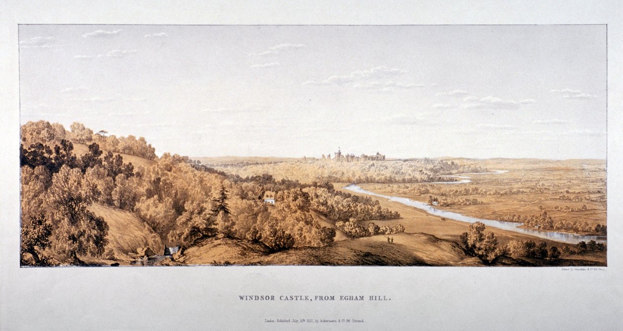 Blick auf Windsor Castle von Egham Hill, Berkshire von Standidge and Co