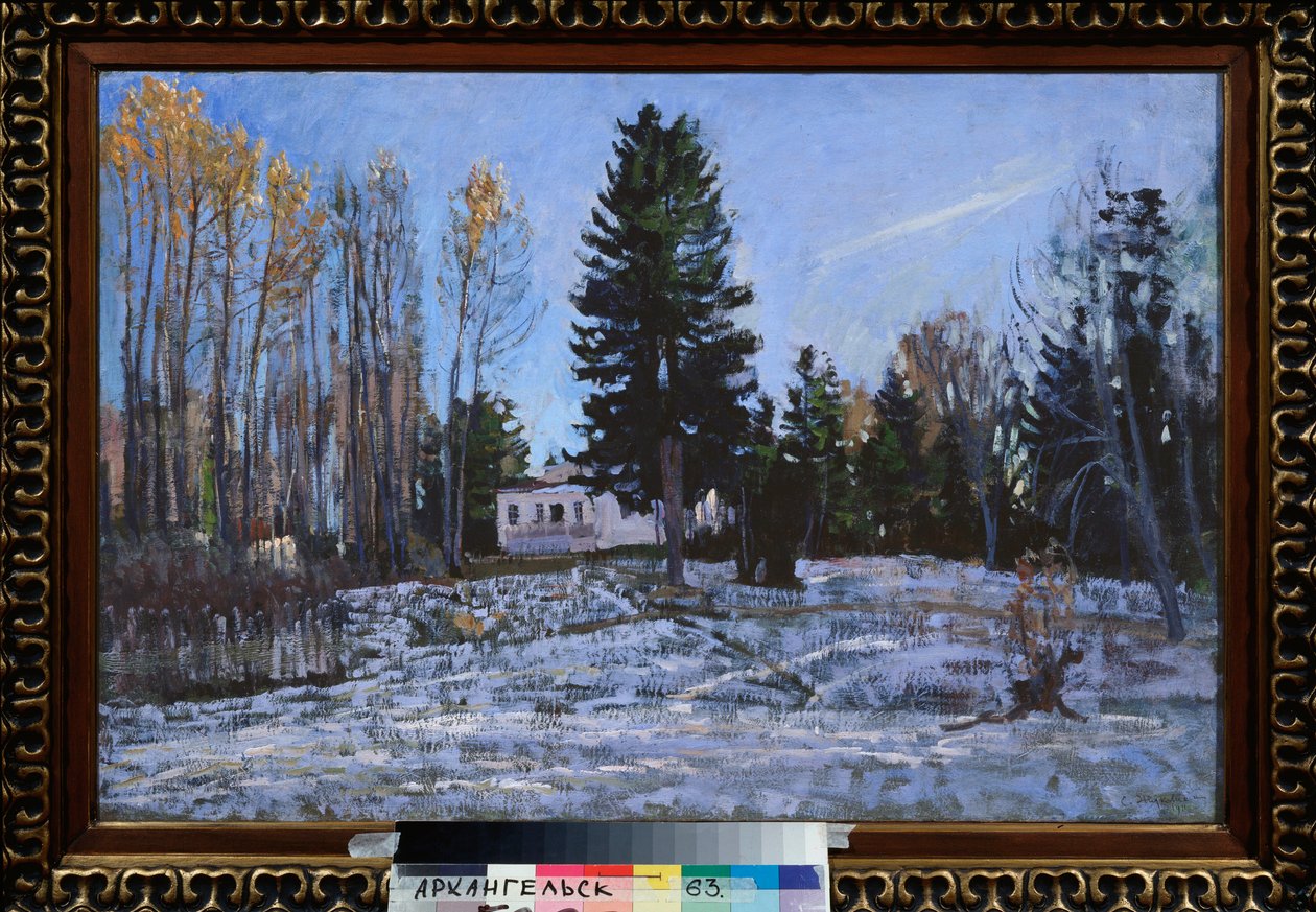 Ein altes Landgut. Gemälde von Stanislaw Julianowitsch Schukowski (1873-1944) von Stanislav Joulianovitch Joukovski