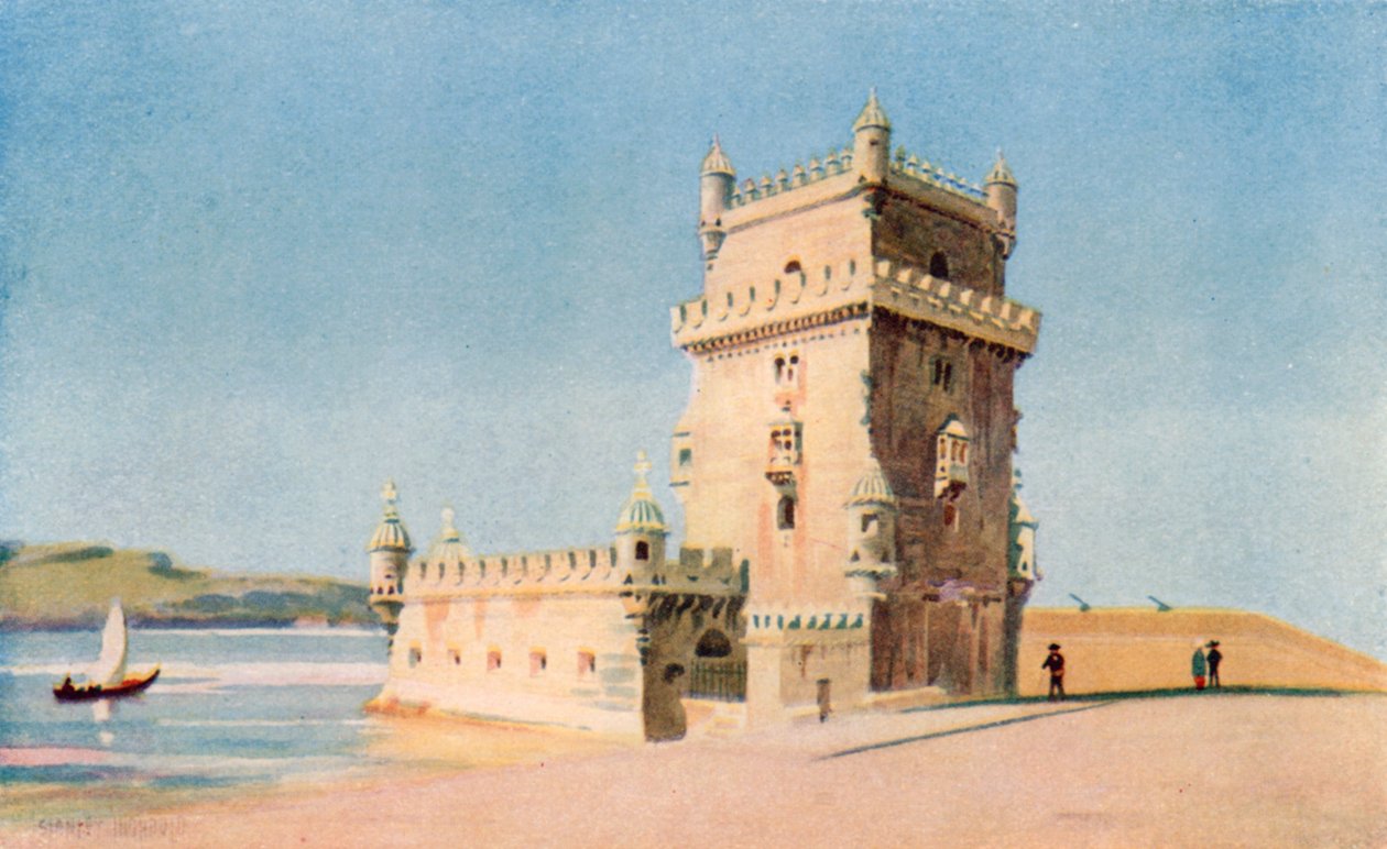 Turm von Belem, Lissabon von Stanley Inchbold