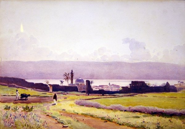 Innerhalb der Mauern von Tiberias, ca. 1905 von Stanley Inchbold