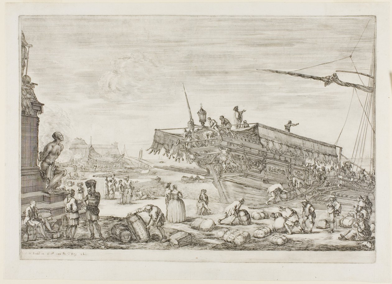 Änderung einer Galeere des Ordens von Saint Étienne von Stefano della Bella