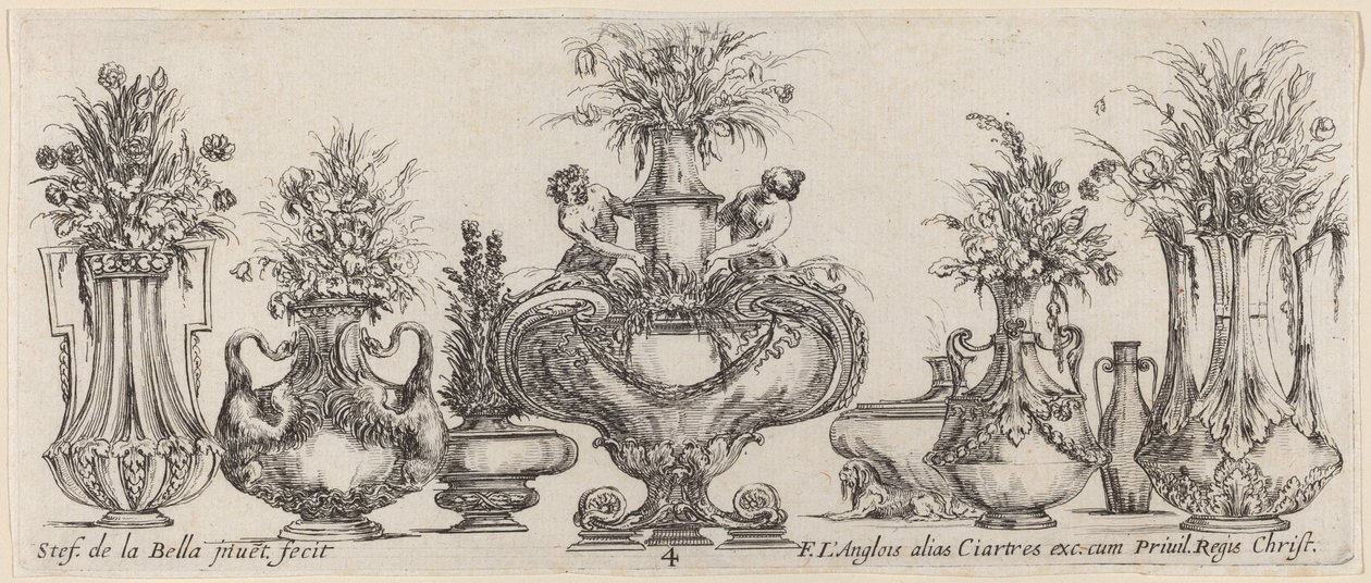 Fantastische Vasen von Stefano della Bella
