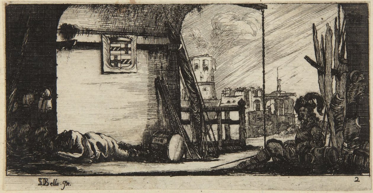 Nr. 2, aus Dessin de quelques conduites de troupes von Stefano della Bella