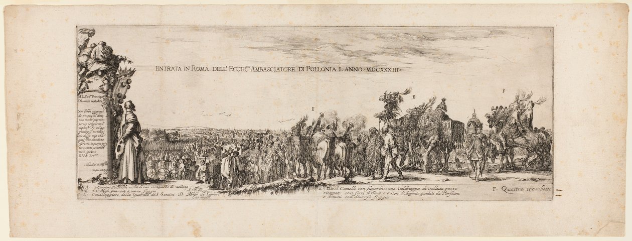 Einzug des polnischen Botschafters in Rom von Stefano della Bella