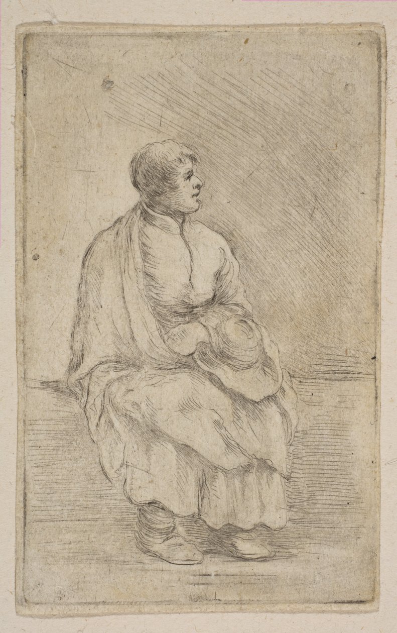 Sitzender Geistlicher von Stefano della Bella