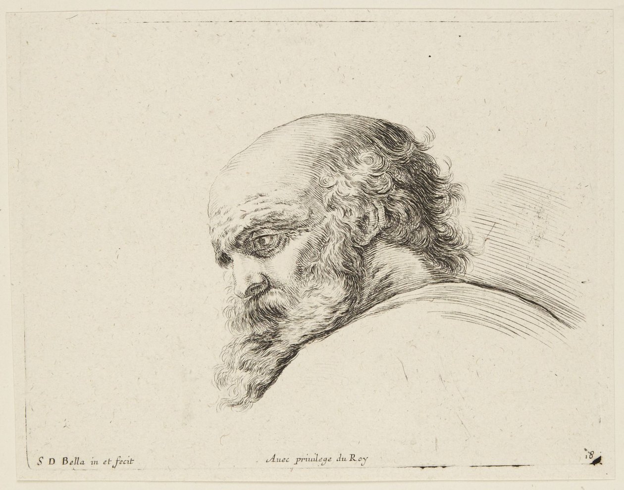 Studie (I principii del disegno, 18) von Stefano della Bella